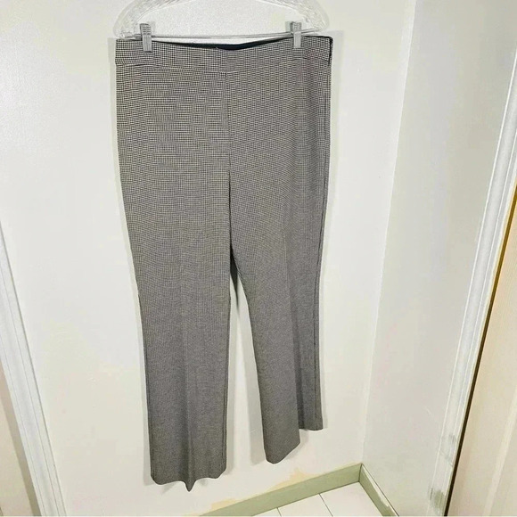 NEW Ann Taylor High Waist Side Zip Trouser Pant Houndstooth - Picture 3 of 10
